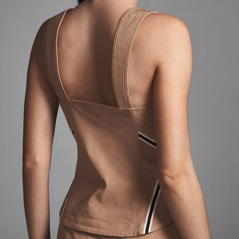 Anthropologie Maeve Sleeveless Sporty Corset Blouse - Picture 5 of 5